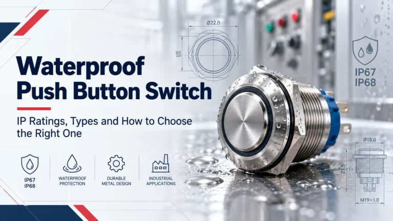 Waterproof Push Button Switch: IP Ratings, Types and How to Choose the Right One